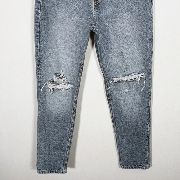 ZARA |  RIPPED MOM FIT JEANS - Picture 7 of 13